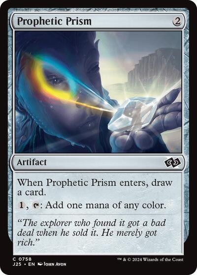 Prophetic Prism J25 #758 (Near Mint Common) Magic: The Gathering: Foundations Jumpstart
