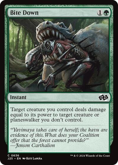 Bite Down J25 #636 (Near Mint Common) Magic: The Gathering: Foundations Jumpstart