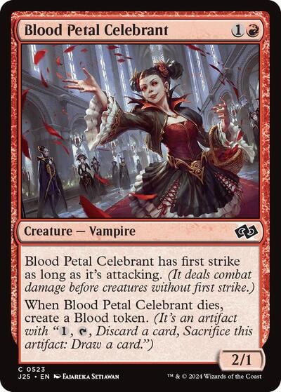 Blood Petal Celebrant J25 #523 (Near Mint Common) Magic: The Gathering: Foundations Jumpstart
