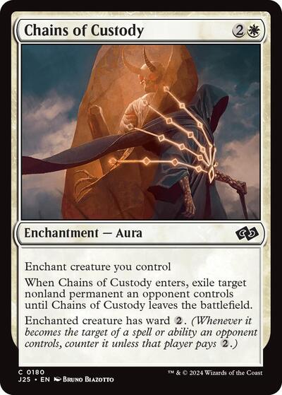 Chains of Custody J25 #180 (Near Mint Common) Magic: The Gathering: Foundations Jumpstart