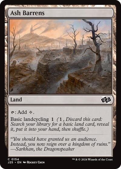 Ash Barrens J25 #154 (Near Mint Common) Magic: The Gathering: Foundations Jumpstart