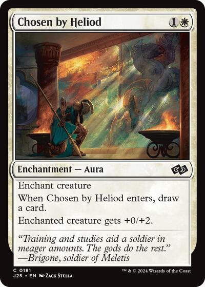 Chosen by Heliod J25 #181 (Near Mint Common) Magic: The Gathering: Foundations Jumpstart