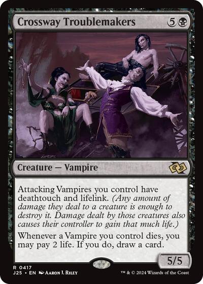 Crossway Troublemakers J25 #417 (Near Mint Rare) Magic: The Gathering: Foundations Jumpstart