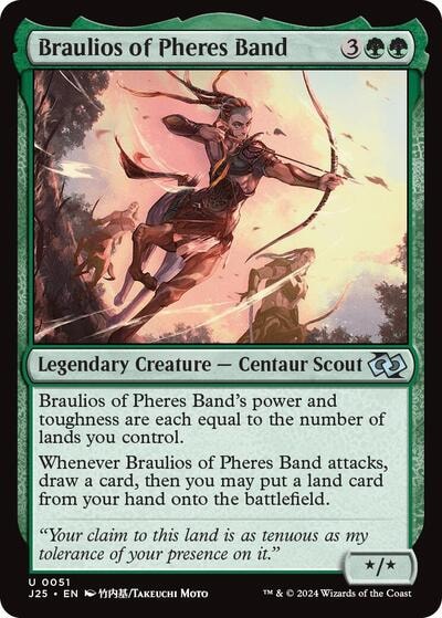 Braulios of Pheres Band Anime J25 #51 (Near Mint Uncommon) Magic: The Gathering: Foundations Jumpstart