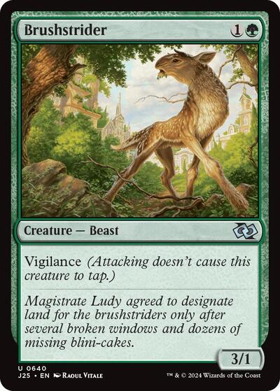 Brushstrider J25 #640 (Near Mint Uncommon) Magic: The Gathering: Foundations Jumpstart