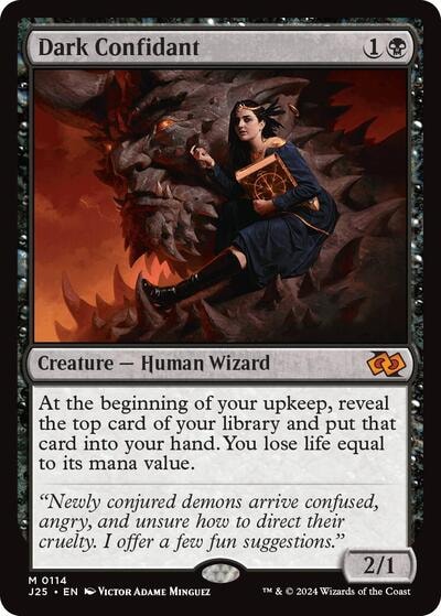 Dark Confidant J25 #114 (Near Mint Mythic Rare) Magic: The Gathering: Foundations Jumpstart
