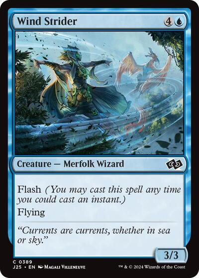 Wind Strider J25 #389 (Near Mint Common) Magic: The Gathering: Foundations Jumpstart