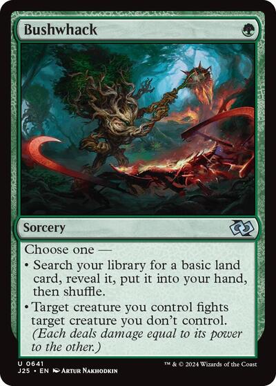 Bushwhack J25 #641 (Near Mint Uncommon) Magic: The Gathering: Foundations Jumpstart