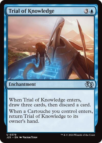 Trial of Knowledge J25 #379 (Near Mint Uncommon) Magic: The Gathering: Foundations Jumpstart