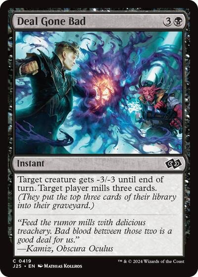 Deal Gone Bad J25 #419 (Near Mint Common) Magic: The Gathering: Foundations Jumpstart