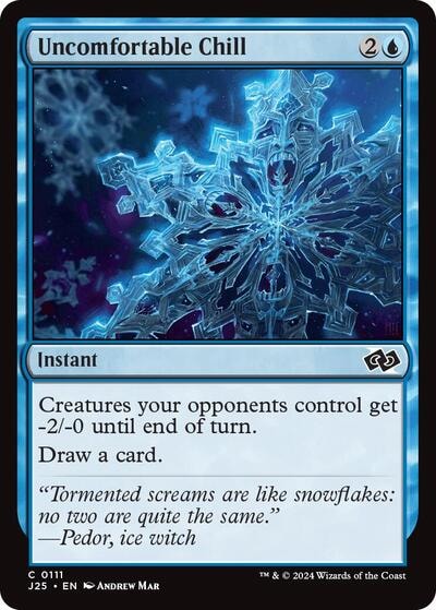 Uncomfortable Chill J25 #111 (Near Mint Common) Magic: The Gathering: Foundations Jumpstart