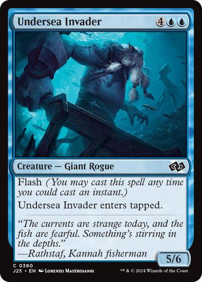 Undersea Invader J25 #380 (Near Mint Common) Magic: The Gathering: Foundations Jumpstart