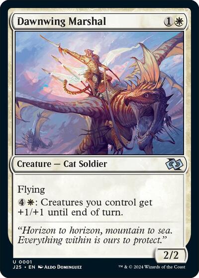 Dawnwing Marshal J25 #1 (Near Mint Uncommon) Magic: The Gathering: Foundations Jumpstart