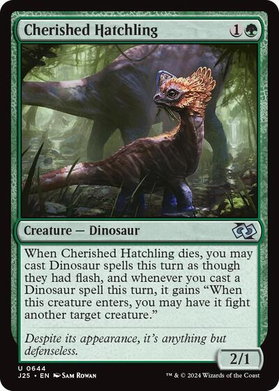 Cherished Hatchling J25 #644 (Near Mint Uncommon) Magic: The Gathering: Foundations Jumpstart