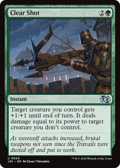 Clear Shot J25 #645 (Near Mint Uncommon) Magic: The Gathering: Foundations Jumpstart