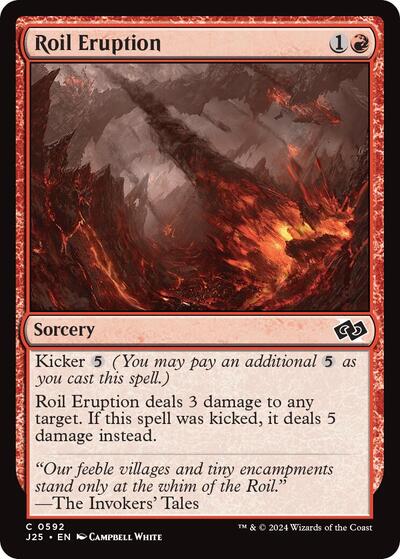 Roil Eruption J25 #592 (Near Mint Common) Magic: The Gathering: Foundations Jumpstart