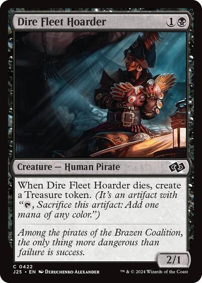 Dire Fleet Hoarder J25 #422 (Near Mint Common) Magic: The Gathering: Foundations Jumpstart