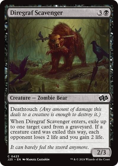 Diregraf Scavenger J25 #423 (Near Mint Common) Magic: The Gathering: Foundations Jumpstart