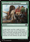 Commune with Dinosaurs J25 #647 (Near Mint Common) Magic: The Gathering: Foundations Jumpstart