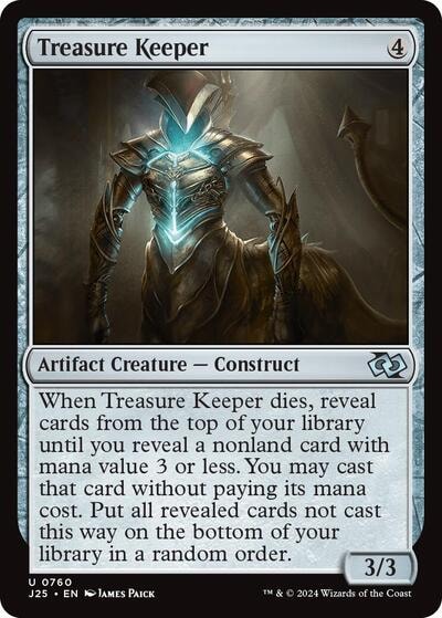 Treasure Keeper J25 #760 (Near Mint Uncommon) Magic: The Gathering: Foundations Jumpstart