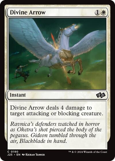 Divine Arrow J25 #190 (Near Mint Common) Magic: The Gathering: Foundations Jumpstart