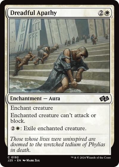 Dreadful Apathy J25 #192 (Near Mint Common) Magic: The Gathering: Foundations Jumpstart