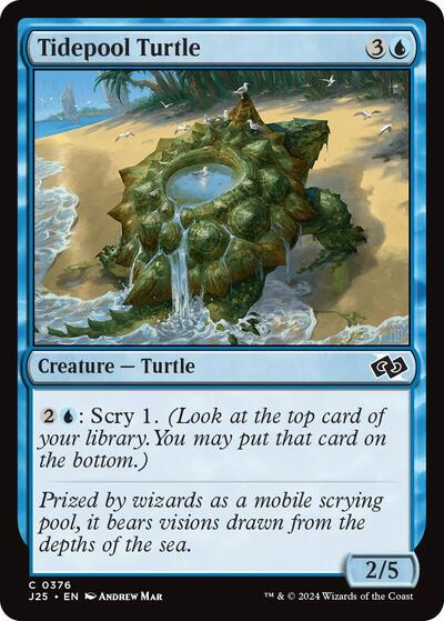 Tidepool Turtle J25 #376 (Near Mint Common) Magic: The Gathering: Foundations Jumpstart