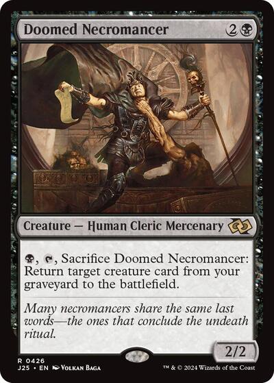 Doomed Necromancer J25 #426 (Near Mint Rare) Magic: The Gathering: Foundations Jumpstart