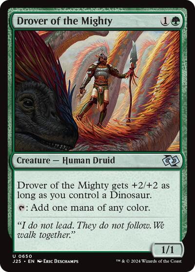 Drover of the Mighty J25 #650 (Near Mint Uncommon) Magic: The Gathering: Foundations Jumpstart