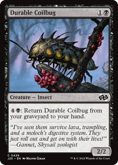 Durable Coilbug J25 #429 (Near Mint Common) Magic: The Gathering: Foundations Jumpstart