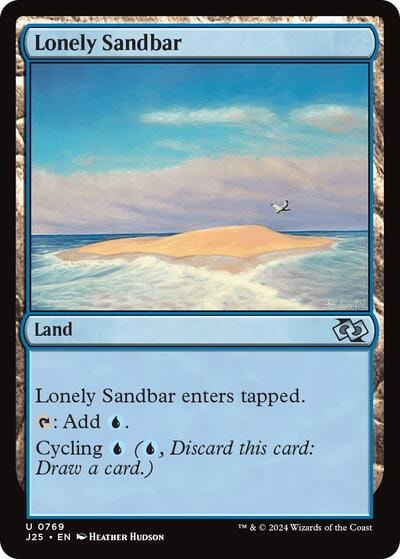 Lonely Sandbar J25 #769 (Near Mint Uncommon) Magic: The Gathering: Foundations Jumpstart