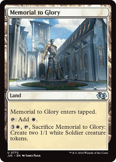 Memorial to Glory J25 #772 (Near Mint Uncommon) Magic: The Gathering: Foundations Jumpstart