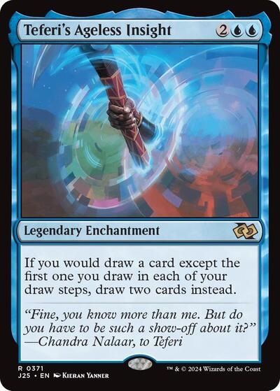 Teferis Ageless Insight J25 #371 (Near Mint Rare) Magic: The Gathering: Foundations Jumpstart