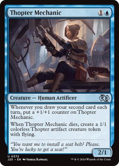 Thopter Mechanic J25 #372 (Near Mint Uncommon) Magic: The Gathering: Foundations Jumpstart
