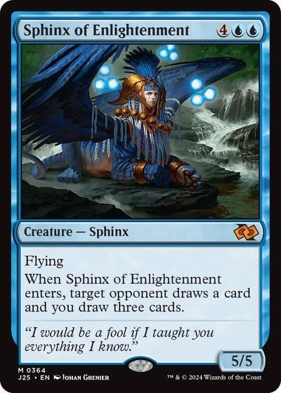 Sphinx of Enlightenment J25 #364 (Near Mint Mythic Rare) Magic: The Gathering: Foundations Jumpstart