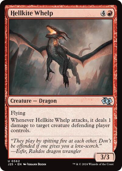 Hellkite Whelp J25 #562 (Near Mint Uncommon) Magic: The Gathering: Foundations Jumpstart
