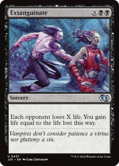 Exsanguinate J25 #437 (Near Mint Uncommon) Magic: The Gathering: Foundations Jumpstart