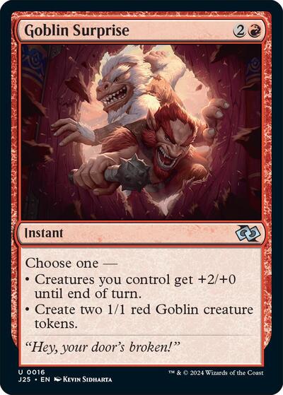 Goblin Surprise J25 #16 (Near Mint Uncommon) Magic: The Gathering: Foundations Jumpstart