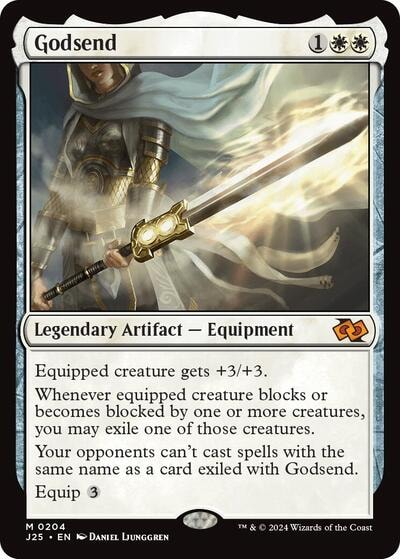 Godsend J25 #204 (Near Mint Mythic Rare) Magic: The Gathering: Foundations Jumpstart