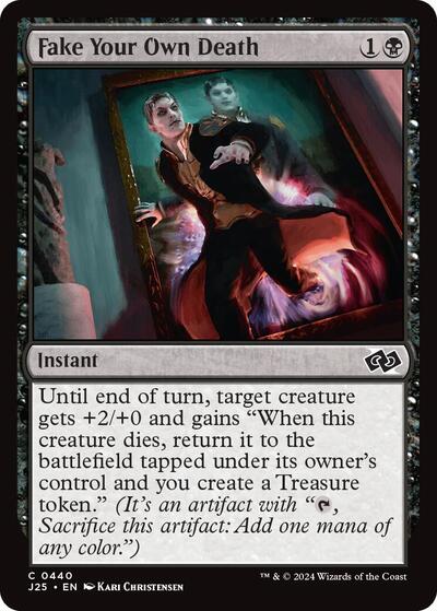 Fake Your Own Death J25 #440 (Near Mint Common) Magic: The Gathering: Foundations Jumpstart