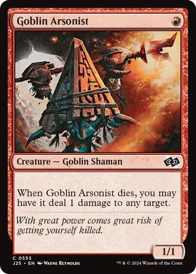 Goblin Arsonist J25 #555 (Near Mint Common) Magic: The Gathering: Foundations Jumpstart