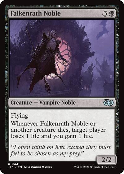 Falkenrath Noble J25 #441 (Near Mint Uncommon) Magic: The Gathering: Foundations Jumpstart