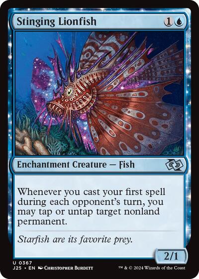 Stinging Lionfish J25 #367 (Near Mint Uncommon) Magic: The Gathering: Foundations Jumpstart