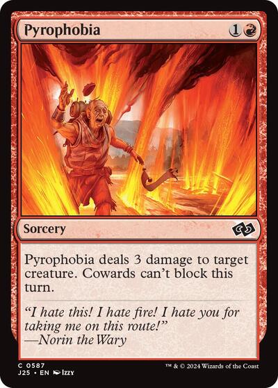 Pyrophobia J25 #587 (Near Mint Common) Magic: The Gathering: Foundations Jumpstart
