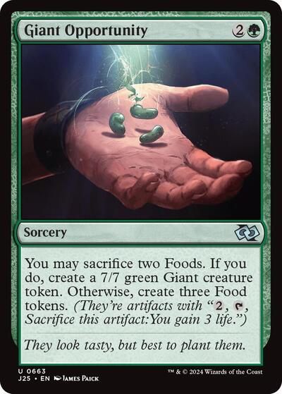Giant Opportunity J25 #663 (Near Mint Uncommon) Magic: The Gathering: Foundations Jumpstart