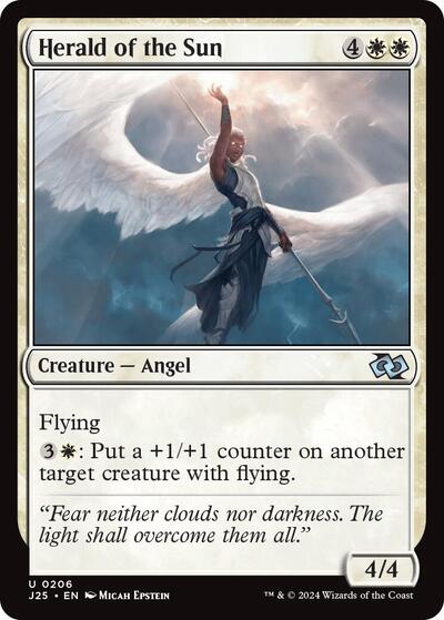 Herald of the Sun J25 #206 (Near Mint Uncommon) Magic: The Gathering: Foundations Jumpstart