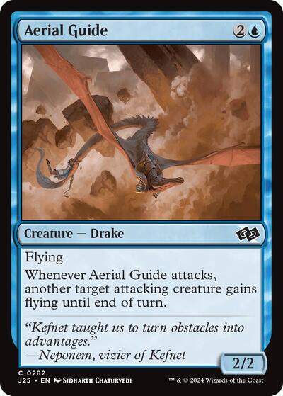Aerial Guide J25 #282 (Near Mint Common) Magic: The Gathering: Foundations Jumpstart