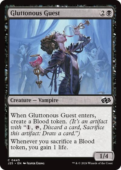 Gluttonous Guest J25 #445 (Near Mint Common) Magic: The Gathering: Foundations Jumpstart