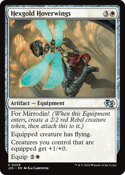 Hexgold Hoverwings J25 #208 (Near Mint Uncommon) Magic: The Gathering: Foundations Jumpstart