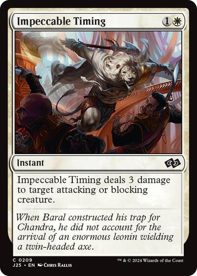 Impeccable Timing J25 #209 (Near Mint Common) Magic: The Gathering: Foundations Jumpstart